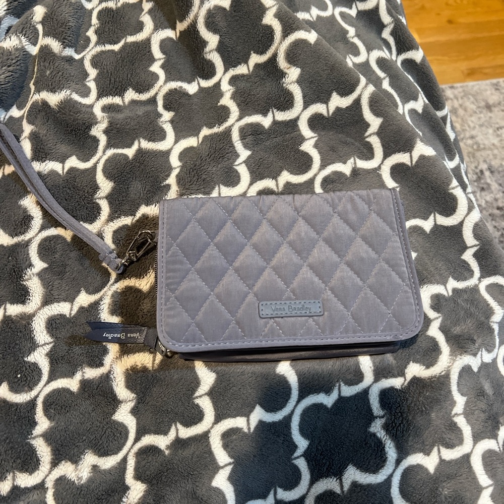 Vera Bradley Gray Quilted Wallet
